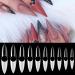 AORAEM Stiletto Nail Tips - 1000Pcs Acrylic False Nails Set with Bag (Short Clear+Natural) - Buy Online on SooperMarket.com