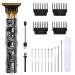 Hair Clipper with Earpick Accessories Professional Cordless Hair Trimmer Barber Trimmer Rechargeable T Type Classical Sculpting Texture Hair Trimmer Hair Clippers