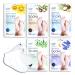 epielle New Moisturizing Socks and Gloves for Hand and Foot Care | Assorted 5 Pairs Socks (Socks 5 Pairs) | Skincare Gifts for Her. Stocking Stuffer!!