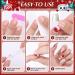 MELLIEX Christmas Fake Nails Artificial Full Cover Press on Nails 48 Pieces Xmas Coffin False Nail Tips Santa Claus Snowflake Elk Nail Art Decorations with Nail Glue and Nail Files - Buy Online on SooperMarket.com