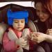 Adjustable Cotton Child Car Head Support & Neck Protector - Blue | Seat Headrest for Baby, Kids, Toddlers - Buy Online on SooperMarket.com