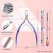 Melodysusie 4-in-1 Acrylic Nail Clippers Set - Stainless Steel Nail Tip Cutter, Cuticle Trimmer & More | Rainbow Purple Nail Art Kit - Buy Online on SooperMarket.com