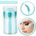 GCQQ Crystal Blue 100PCS Eyelash Brushes & Disposable Spoolies with Container - Ideal for Lash Extensions & Castor Oil Application - Buy Online on SooperMarket.com