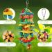 Large Parrot Toy for Climbing, Chewing & Preening - Multicolored Wooden Block Toy | MQUPIN M-22inch - Buy Online on SooperMarket.com