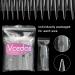 Vcedas 120PCS XXL Stiletto Half Cover Nail Tips - Clear Sharp Acrylic False Nails - Buy Online on SooperMarket.com