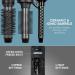REVAMP Progloss Airstyle Heated Volumiser Brush with Retractable Comb - Black - Buy Online on SooperMarket.com