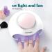Homedics 2-in-1 Nail Polish Dryer UV Nail Lamp with Fan Sleek Finish in Minutes for Manicure and Pedicure Curing Lamp for Gel Nails Suitable for Use with Regular Nail Polish Gel & Acrylic Nails - Buy Online on SooperMarket.com