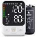 Blood Pressure Monitor Upper Arm Bp Machine Automatic Digital Blood Pressure Monitor with Large Cuff Led Backlit Display 2 Users 240 Memory Storage Bag, White White.