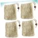 FOYTOKI 4pcs Foaming Net Soap Holder Soap Storage Bag Bubble Maker Bag Face Washing Bag Yellow - Buy Online on SooperMarket.com