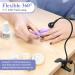 Saviland Mini Black Light LED Nail Lamp with Securing Clip - Rotatable Nail Dryer for Gel Polish - 3W U V Nail Lamp for Manicure at Home - Buy Online on SooperMarket.com