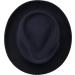 Premium Doyle Teardrop Fedora Hat 100% Wool Felt Crushable Water Resistant Unisex 7 1/4-7 3/8 Navy - Buy Online on SooperMarket.com