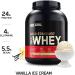 Optimum Nutrition 100% Whey Gold Standard 5lbs Vanilla Ice Cream - Premium Protein Powder for Muscle Growth & Recovery - Buy Online on SooperMarket.com