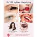 Rechargeable LED Makeup Mirror - 10X1X Double Sided, 3 Color Settings, Rotatable - Rose Gold - Buy Online on SooperMarket.com