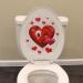 Iconikal 2-Piece Valentine's Toilet Seat Cling Decoration Set - Buy Online on SooperMarket.com