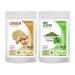 QURA Exim Ginger Powder 200gm + Mint Powder 200gm (Combo Pack of 2) Adrak Pudina