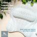 Spa Comfort Bath Pillow for Ultimate Relaxation | Back and Neck Support | Portable and Washable | 3D Air Mesh Technology | White - Buy Online on SooperMarket.com