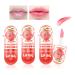 3Pcs Temperature Color Change Lip Gloss lipstick  Hydrating Clear Color Changing Lip Oil Lipstick  High-Shine Peach Long Lasting Moisturizing Plumping Lip Tinted Gloss for Women