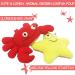 Bleu Bath 2 Pack Animal Body Scrubber Natural Linen Shower Balls for Kids - Gentle Exfoliating Bath Sponge Loofah Pouf - Yellow Starfish Red Crab Design - Buy Online on SooperMarket.com