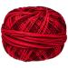 Handy Hands Lizbeth Egyptian Cotton Crochet  Tatting  Knitting Thread Lace Size 10 (25 Grams 122 Yards)   HH10147  Red Burst