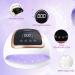 268W UV Nail Lamp with Sensor, Timer Setting, LCD Screen - Professional Nail Art Tool for DIY at Home Salon - Off-White - Buy Online on SooperMarket.com