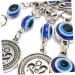 ABOOFAN Home Decor Glazed Eye Pendant Glass Charms Family Protection Charm Wall Hanging Ornaments Household As Shown 23X5cm - Buy Online on SooperMarket.com