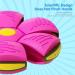 WACURRENTHYD New UFO Pet Flying Saucer Ball Portable Flying Toys Creative Fly Saucer Stomp Magic Balls Magic Frisbee Dog Toy Ball Fun Puppy Interactive Flying Flat Throw Disc Balls Toy (Pink) - Buy Online on SooperMarket.com