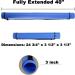 2-Pack Extendable Poster Tubes Expand from 24.5 to 40 with Shoulder Strap | Carry Documents Blueprints Drawings and Art | Blue and Yellow Portable Durable Round Storage Cases with Lids and Labels - Buy Online on SooperMarket.com