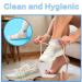 200pcs Clear Plastic Disposable Booties for Paraffin Bath - Foot Spa Wax Treatment Cover - Buy Online on SooperMarket.com