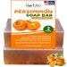 Persimmon Soap Bar for Body Odor Control Purifying Deodorizing Body Wash with Japanese Persimmon & Green Tea Extract for Eliminating Nonenal Body Odor Deodorant Soap for Skin Brightening ( 2 Pack)