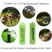 Buy Ni-Mh AA 600mAh 1.2V Rechargeable Batteries for Outdoor Solar Lights - 4 Pack - Buy Online on SooperMarket.com