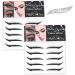 Glitter Eyeliner Stickers 10 Pairs Reusable Eyeliner Sticker with Crystal Waterproof Instant Adhesive Stick on Eyeliner for Dress Up Party Supplies (Silver) - Buy Online on SooperMarket.com