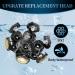Vsmooth Electric Shaver Replacement Head | Waterproof Blades for Bald Men | Wet & Dry Floating Razor Blade - Gold-7g - Buy Online on SooperMarket.com