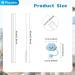 10 Pack Replacement Straws for Stanley 40 oz 30 oz Tumbler 12 inch Long Reusable Plastic Colorful Straws with Cleaning Brush and 2 Straw Cover Compatible with Stanley Cup Mug Accessories - Buy Online on SooperMarket.com
