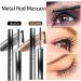 Hardcore Brushless Mascara Curling Mascara Set Waterproof Long-Lasting Non-Falling Non-Clumping Mascara Ultra-Slim Metallic Mascara for Charming Eye Makeup Black+black - Buy Online on SooperMarket.com