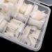 Natural False Nails 500 Pieces French Acrylic Nails Artificial Fake Nails False Nail Tip 10 Sizes With Box for Women Girls - Buy Online on SooperMarket.com