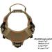 Icefang Tactical Dog Harness - Large, Reflective Brown - 2X Metal Buckle, MOLLE Vest with Handle, Front Leash Clip - No Pulling, Hook and Loop Panel - Best for Working Dogs - Buy Online on SooperMarket.com