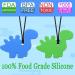 Silicone Dinosaur Chew Necklaces for Sensory Kids - Perfect for Autism, ADHD, SPD - Anxiety Relief and Fidget Reduction - Blue & Green - Buy Online on SooperMarket.com