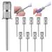 10 Pieces Nail Drill Heads Replacement Mandrel Nail Drill Bit Sanding Bands Shaft 3/32 inch Sanding Bits for Nail Drill Professional Nail Drill Bits for Electric File Nail Sanders Manicure Pedicures Size2