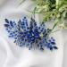 Beryuan Royal Sapphire Opal Hair Comb | Bridal Blue Crystal Flower Wedding Hair Accessory | Gift for Her | Party Headpiece for Bride Bridesmaid Girls (Blue) - Buy Online on SooperMarket.com