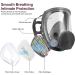 Full Face Respirator Mask 19 in 1 6800 Reusable Respirator Mask with Filters Organic Vapor Respirator Anti-fog Ideal for Paint Dust Spraying Chemicals Formaldehyde Polishing Sanding&Cutting - Buy Online on SooperMarket.com