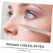 Mikinona 4pcs Concealer Pen Eraser Concealer Highlighter Stick Makeup Concealer for Face Eye Circle Wooden 1 g (Pack of 1) Assorted Color - Buy Online on SooperMarket.com