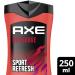 AX 3-in-1 Shower Gel & Shampoo - Calca Sports Refresh Long-Lasting Freshness & Fragrance Dermatologically Tested 250ml Pack - Buy Online on SooperMarket.com
