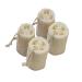 ENLAYER 100% Natural Loofah Sponge 4 Pack of (4.72 Length) Reusable Natural Loofah Sponge Exfoliating Body Scrubber for Men and Women Ideal for Skin Care 4PCS