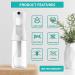 AMOYOX Ultra Fine Mist Spray Bottle 2 Pack - 200ml for Hair Styling, Plants, Cleaning, Misting & Skin Care - Buy Online on SooperMarket.com