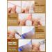 Kalolary 20PCS Luminous Glitter Gel Nail Polish Strips - Glow in the Dark Adhesive Full Wrap Stickers with Nail File - Cream White - Buy Online on SooperMarket.com