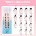 Shop 240PCS French Tips Gel x Nail Tips - Long Coffin Press On Nails in Black-Natural White | Pre-Applied Tip Primer & Base Coat for DIY Nail Extensions - Buy Online on SooperMarket.com