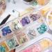 12 Grids Nail Art Shell Flakes Fragments Texture 3D Nail Charm Nail Art Decoration Manicure DIY Accessories - Buy Online on SooperMarket.com