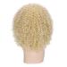 Lady Miranda Blonde Afro Kinky Curly Wig with Bangs | Medium Length Heat Resistant Synthetic Hair Wig for Women | Curly Blonde Wig 0-613 - Buy Online on SooperMarket.com