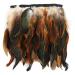HaiMay 4.5 Yards Natural Rooster Feathers Fringe Trim Sewing Feather Trim Ribbon for Craft Clothes Accessories Latin Wedding Dress Home Party Costumes Decoration, 5-7 Inch Width Rooster Natural 5-7 Inch