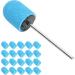 Nail Sanding Band Drill Bit with Shaft Nail Art Sanding Cap Polishing Grinding Sanding Bands Set for Home Salon Use Nail Polisher Sand Cap Nail Art Polishing Sanding Cap for Nail Drill (10 x(Blue) - Buy Online on SooperMarket.com